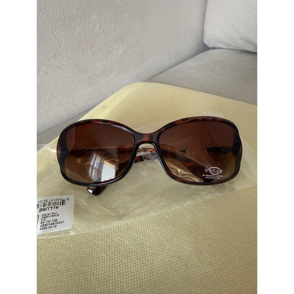 Oscar de la Renta Women Tortoise Sunglasses Brown Gradient Allure - Picture 5 of 14